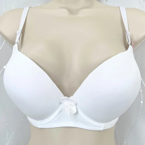 Emily Johnson Other - VS Bombshell Inspired Adds 2 Cups Ultimate Pushup Bra 38B Smooth White